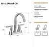 ALEXOUN 7.86" CUPC Certified 2-handle Bathroom Sink Faucet (Chrome Finish) - 3 of 4