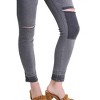 Women's Distressed Denim Stretch Jean - umgee - 3 of 3