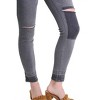 Women's Distressed Denim Stretch Jean - umgee - image 3 of 3