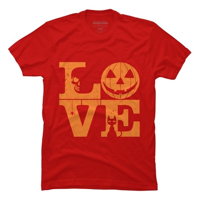 Men's Design By Humans Halloween Love Night Creepy Cute Fun By RedBirdLS T-Shirt