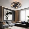 YIYIBYUS 20In Black Metal Caged Ceiling Fan with Remote Control - 4 of 4