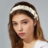 Unique Bargains Women's All Hair Solid Color Pleated Headband 1 Pc - 2 of 4