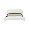 Christopher Knight Home Samson Modern Boucle Upholstered Wood Platform Bed with Headboard, White - 2 of 4