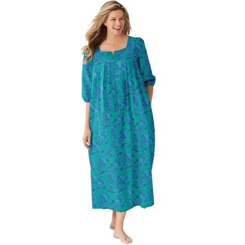 Only Necessities Women's Plus Size Print Lounger - image 1 of 4