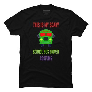 Men's Design By Humans Halloween School Bus Driver Costume By TeeShirtMadness T-Shirt - 1 of 4