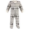 Touched by Nature Infant Organic Cotton Zipper Sleep and Play 3pk, Winter Woodland - 3 of 4