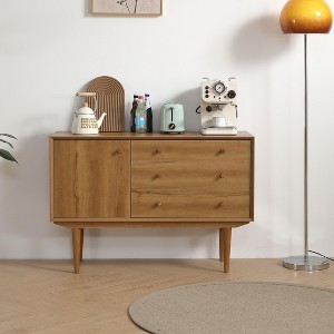NicBex Buffet Cabinet with Storage Sideboard Cabinet Console Table Cabinet with Adjustable Shelves and 3 Large Drawers for Living Room - 1 of 4