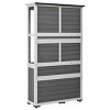 63"H Garden Wood Storage Cabinet With Waterproof Greenhouse Cold Frame And Lockable Door,Storage Shed Outside,Storage Shed At Home Depot-Maison Boucle - 4 of 4