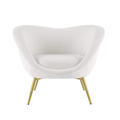 Christopher Knight Home Rowan Modern Velvet Upholstered and Metal Accent Chair
