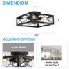 Airsurfer 16-Inch Black Hugger Ceiling Fans with Remote - 2 of 4