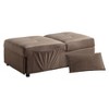 TiramisuBest Modern Lift Top Storage Bench with Pull-out Bed 1pc Dark Blue Velvet Tufted Solid Wood Furniture--Dark Blue - 4 of 4