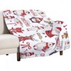 DSANE Christmas Grandpa Pattern Christmas Throw Blanket Soft Fleece Christmas Blanket Cozy Flannel Throw for Couch Bed - 3 of 4