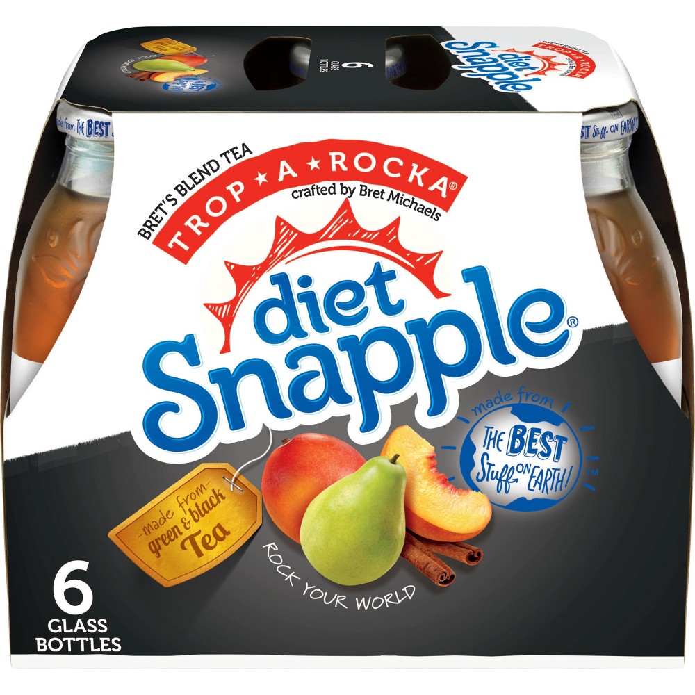 UPC 076183260098 product image for Diet Snapple Trop-a-Rocka Tea - 6pk/16 fl oz Glass Bottles | upcitemdb.com
