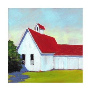Trademark Fine Art - Carol Young  Scarlet Roof Canvas Art - 1 of 4