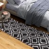 Area Rug for Living Room Bedroom Machine Washable Modern Diamond Rug Non-Slip Medium Pile Stain-Resistant Dining Accent Carpet - 3 of 4