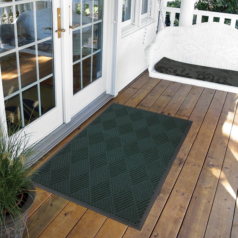 Dark Green Solid Doormat - (4&#39;x6&#39;) - HomeTrax, 2 of 5