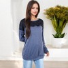 Anna-Kaci Women's Top with Lace Yoke Detail and Relaxed Fit - 4 of 4