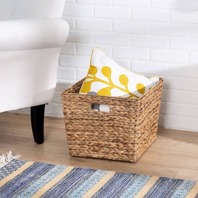 Honey-Can-Do Large Tall Square Natural Basket