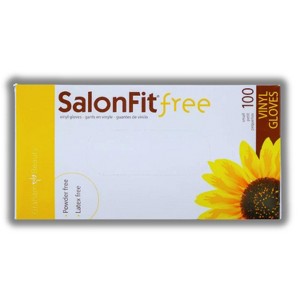 Graham Beauty SalonFit Free Vinyl Gloves (100 pc) Small - Powder-Free & Latex-Free - Chemical Resistant Protection - 1 of 2