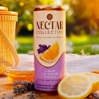 Nectar Collective Lemon Lavender Tequila - 4pk/12 fl oz Cans : Target
