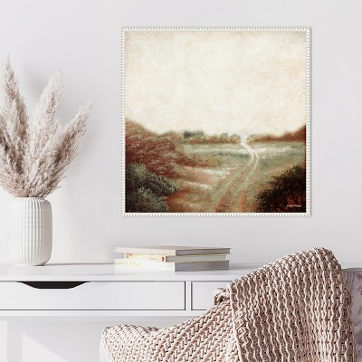 Ethereal Field Beaded Framed Canvas Wall Art 22 x 22-in