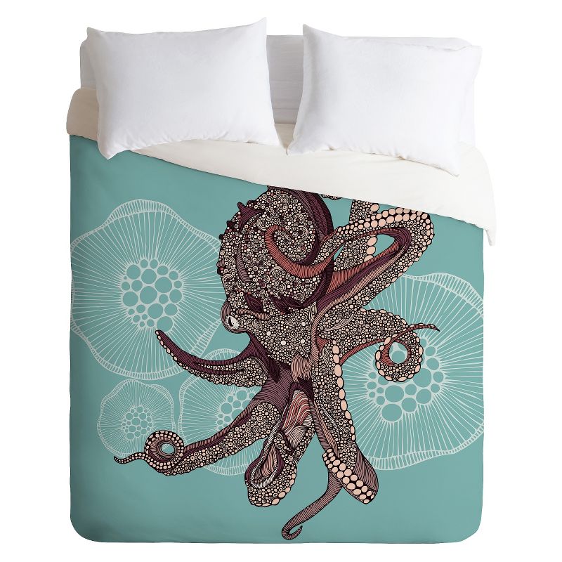 Octopus Bloom Lightweight Duvet Cover - Deny Designs&#174;, 1 of 5