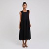 Women's Round Neck Sleeveless Side Pocket Midi Vest Dress - A New Day™ - 3 of 4