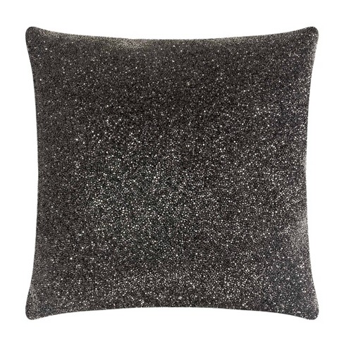 Black best sale sequin pillow