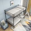 Bunk Bed with Trundle Metal Bunkbeds with Ladder and Full-Length Guardrail - 4 of 4