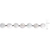EVERLY JEWELRY | Sterling Silver 14-15mm Cultured Freshwater Coin Pearl and Black Spinel Bead Layering Necklace, 32 inc - 2 of 4