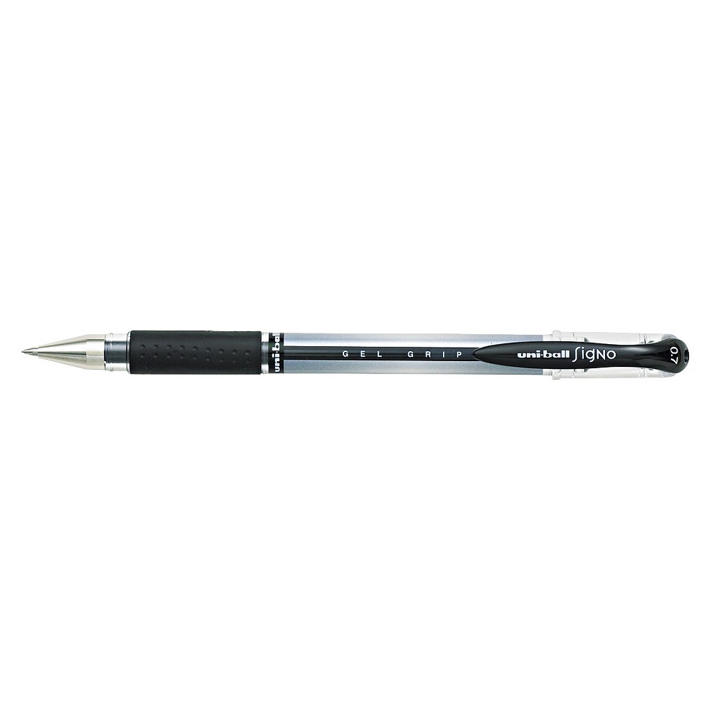 UPC 070530654509 product image for uni-ball Signo Gel GRIP Roller Ball Stick Gel Pen, Black Ink, Medium, Dozen | upcitemdb.com