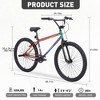 YONWAY Freestyle Kids Bike, Double Disc Brakes, 26 Inch Single Speed Children's Bicycle for Boys Girls Age 12+ Years - 3 of 4