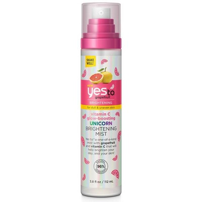 Yes To Grapefruit Vitamin C Glow Boosting Unicorn Brightening Mist - 3.8 fl oz