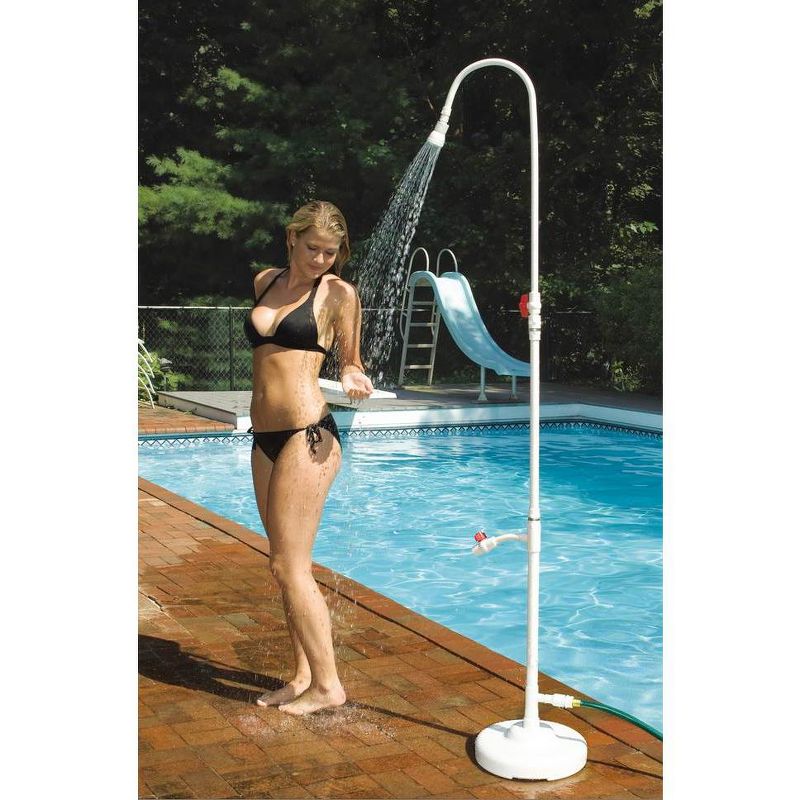 HydroTools 89031 Swimming Pool Spa Poolside PVC Hose Hookup Shower Ball Valve, 1 of 6