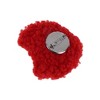 Unique Bargains Christmas Brooches Curly Santa Claus Plush Red White 1 Pc - 4 of 4