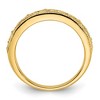 Black Bow Jewelry 3mm 14K Yellow, White, or Rose Gold Filigree Tapered Band - 2 of 4