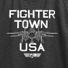 Women's Top Gun Property Of Fighter Town Graphic Racerback Tank - Heather Charcoal - Medium - 2 of 4