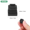 Unique Bargains Square Chair Leg Bar Stool Plastic Hole Plug Tubing End Caps Black - 3 of 4