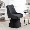 SEYNAR Modern Velvet 360 Degree Swivel Armless Dining chair Set of 6 - 2 of 4