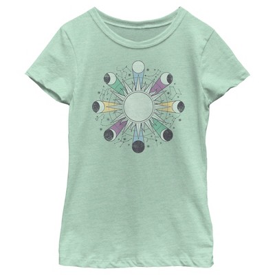 Girl's Lost Gods Lunar Phase Symbols T-shirt : Target