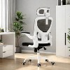 SEVOBAL Task and Office Chairs, Office Chair with Footrest, Office Desk Chair with Headrest, High Back Chair, Black, 24.8"*24.8"*49.2" - 3 of 4