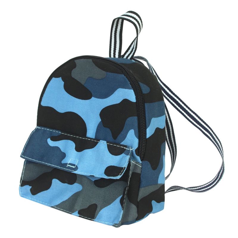 Sophia’s Camouflage Nylon Backpack for 18" Dolls, Blue, 1 of 7