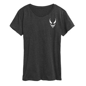 Women's - Marvel - Venom Logo Face Short Sleeve Graphic T-Shirt - 1 of 4
