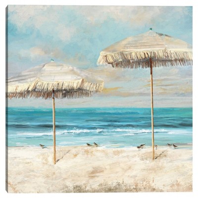 30" x 30" Beach Duet by Studio Arts Unframed Wall Canvas - Masterpiece Art Gallery