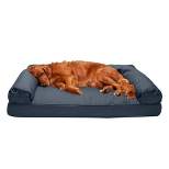 FurHaven Quilted Orthopedic Sofa Pet Bed for Dogs & Cats