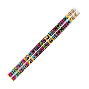 Musgrave Pencil Company Believe Achieve Succeed Motivational Pencils, 12 Per Pack, 12 Packs - 1 of 2