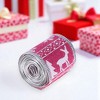 Unique Bargains Gift Wrap Ribbons Reindeer Border Christmas Polyester 78.74"x1.97" 1 Pc - 2 of 4