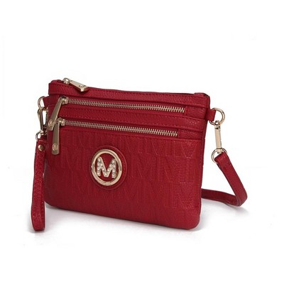 MKF Collection Roonie Milan M Signature Crossbody Wristlet Bag by Mia K