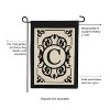 Evergreen Flag Cambridge Chic Letter C Monogram Applique Garden Flag - 12.5" Wide x 18" High - 3 of 4