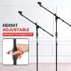 Pyle Tripod Microphone Stand with 31" Boom - Adjustable Height and Boom, Gloss Black Finish (PMKS12.5) - 3 of 4